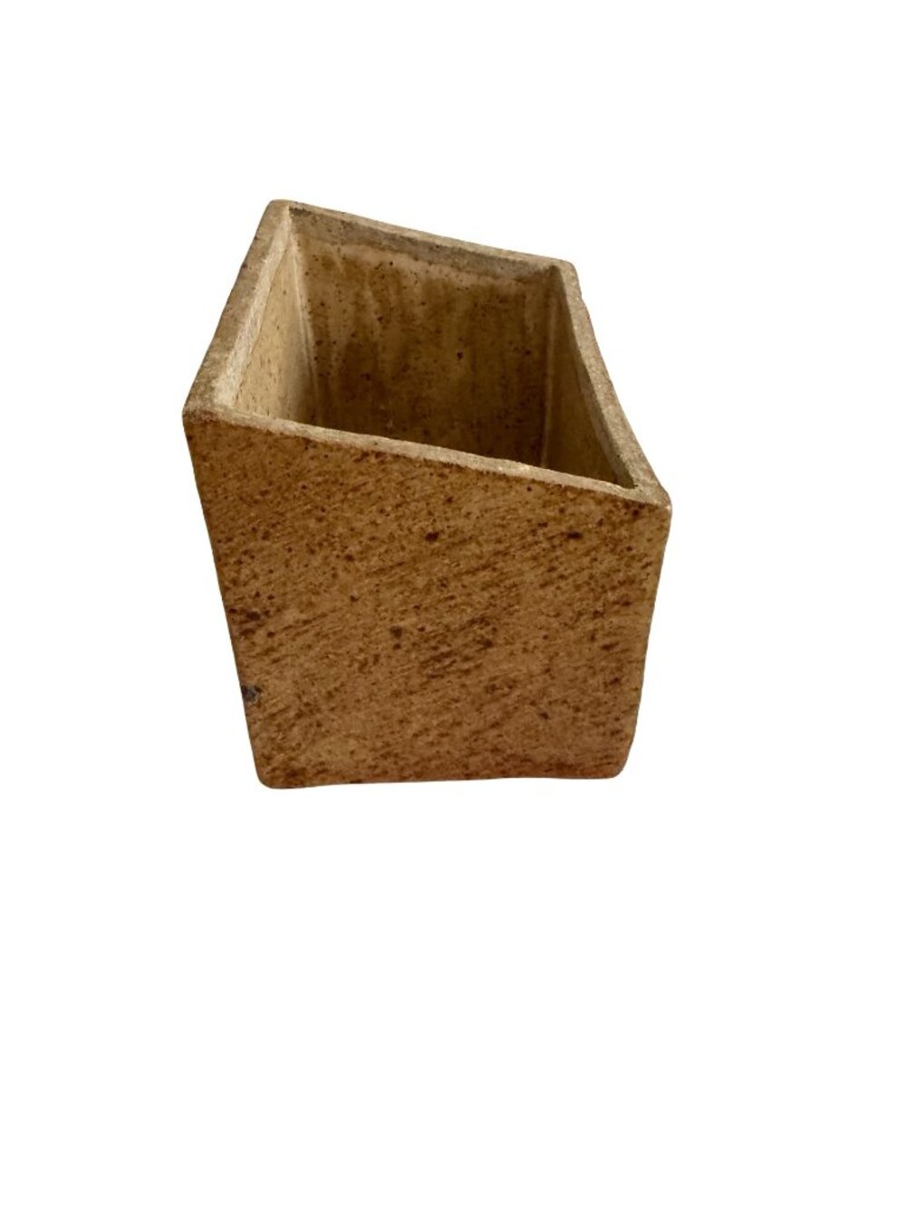 Vintage Handmade Pottery Recipe Box Rustic Studio Pottery Kitchen Organizer - Picture 3 of 8